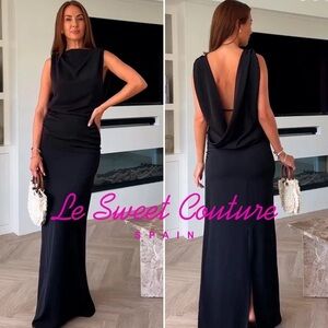 NWT Zara Open Back Maxi Evening Dress Size XS/S